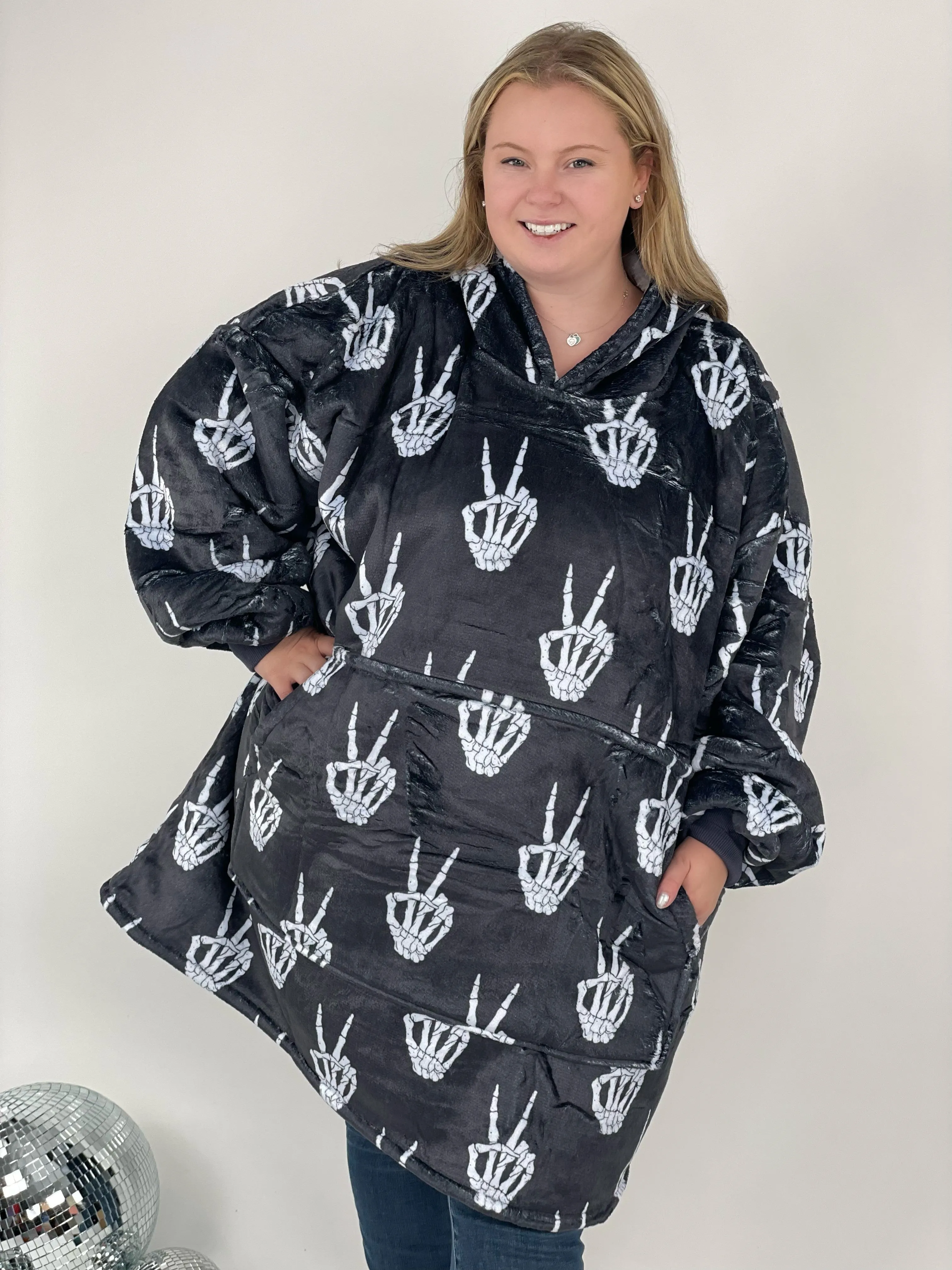KMB Custom HALLOWEEN Blanket Hoodies!! ADULT   KID SIZE {Multiple Prints!}