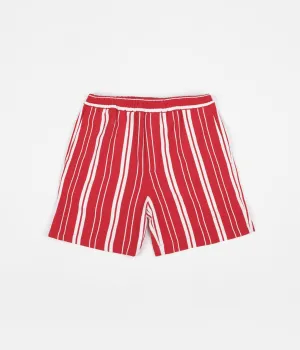 Libertine-Libertine Front Shorts - Off White / Red Stripe