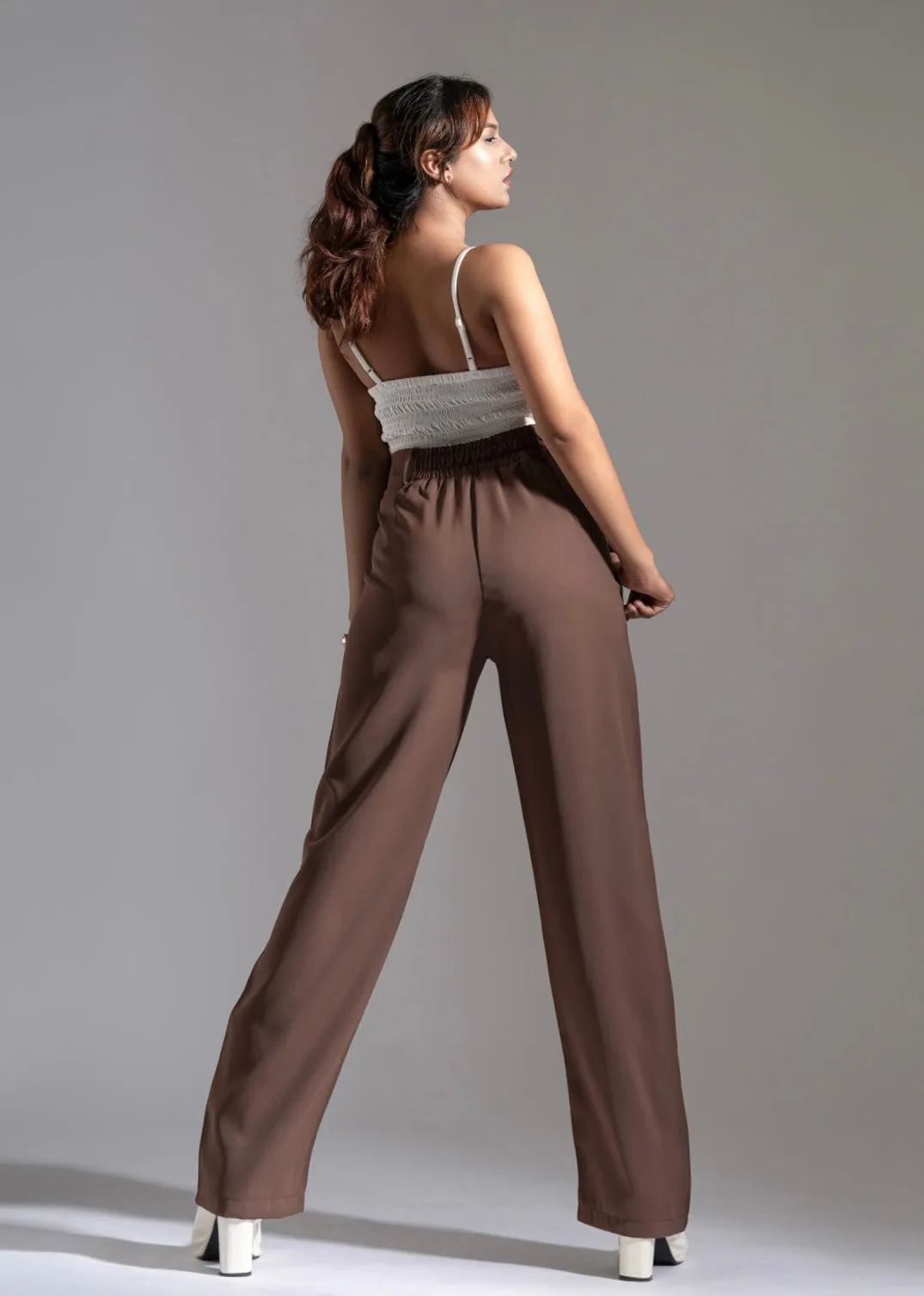 Luxe Brown Scarlett Korean Pants