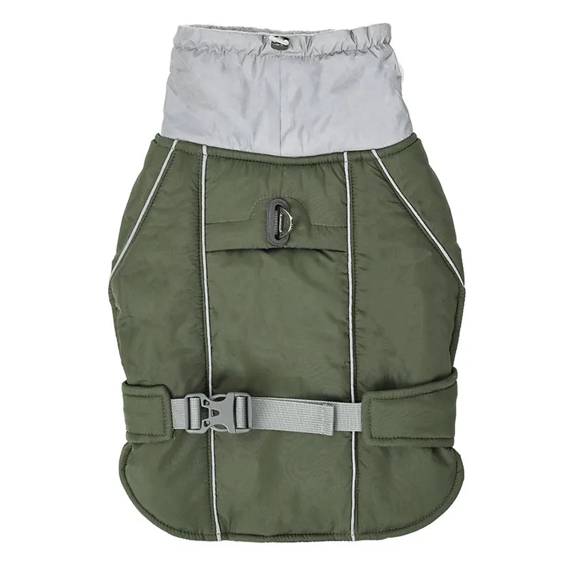 LuxWarm™ Waterproof Dog Jacket - Soft Padded Reflective Winter Coat