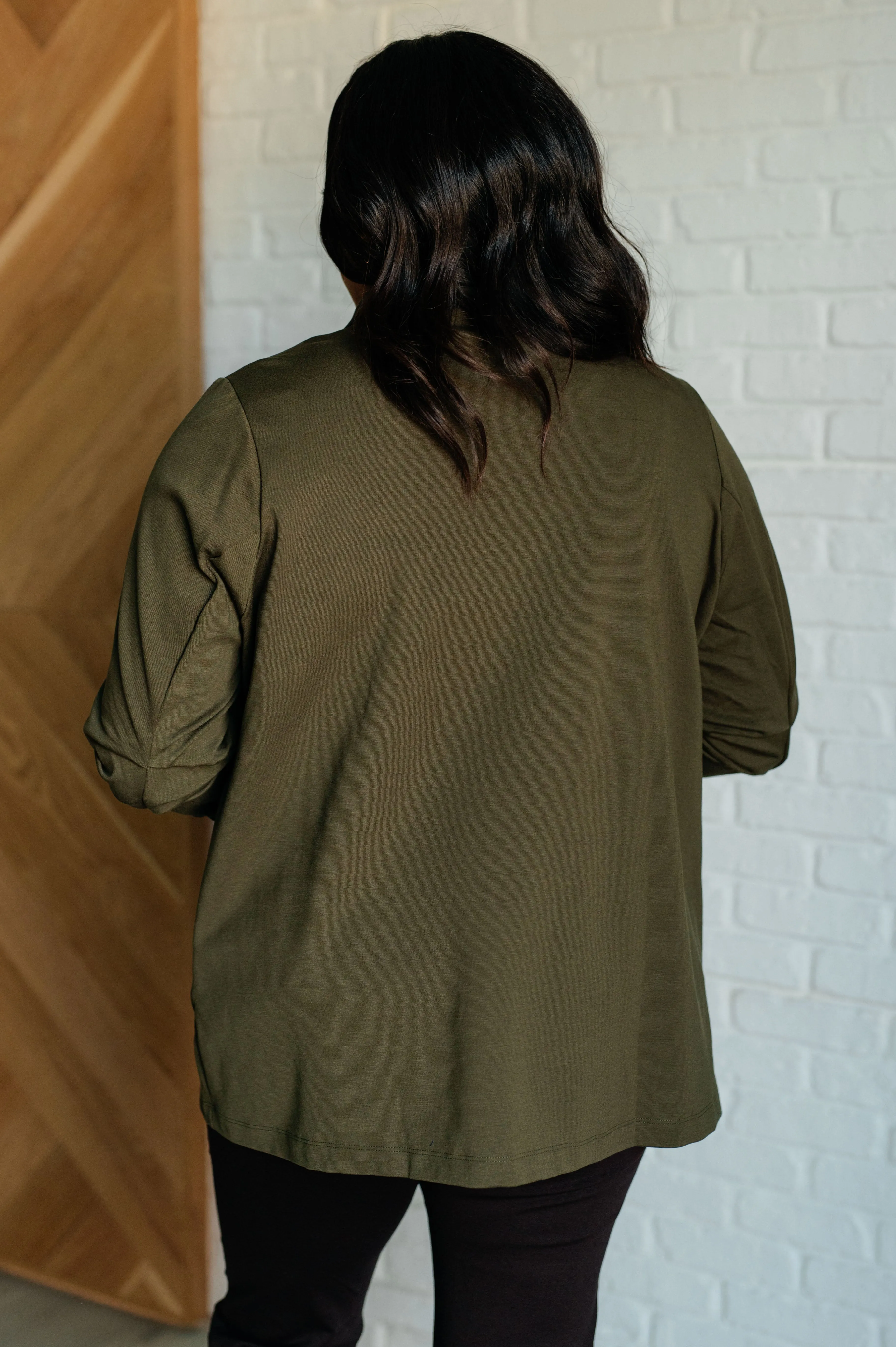 Magic 3/4 Blazer in Olive (Online Exclusive)