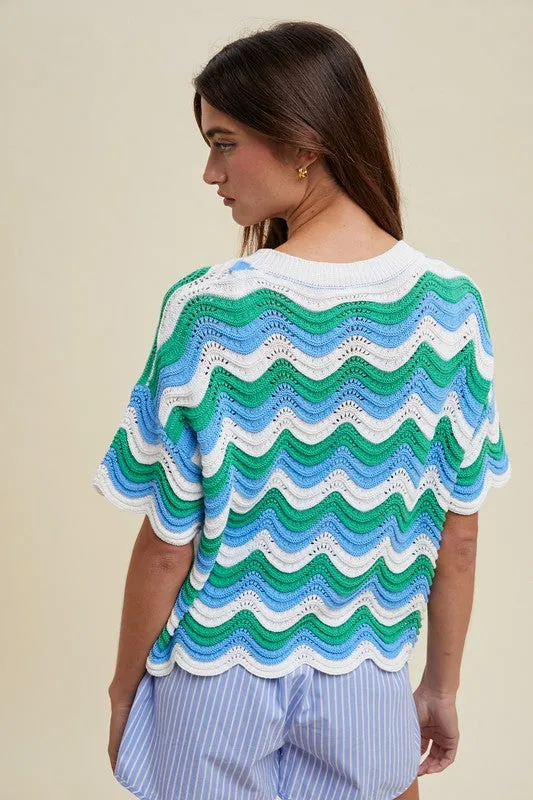 Make Waves Crochet Top