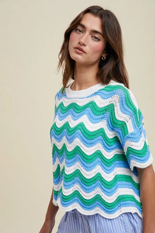 Make Waves Crochet Top
