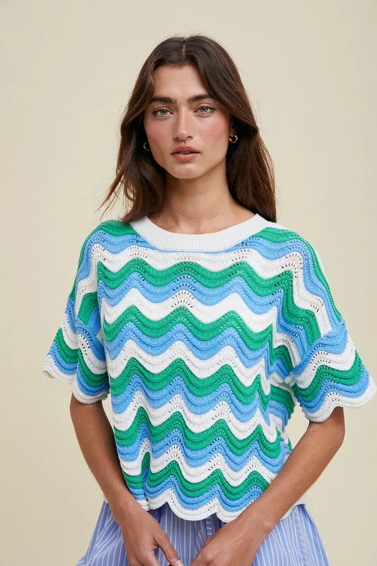 Make Waves Crochet Top
