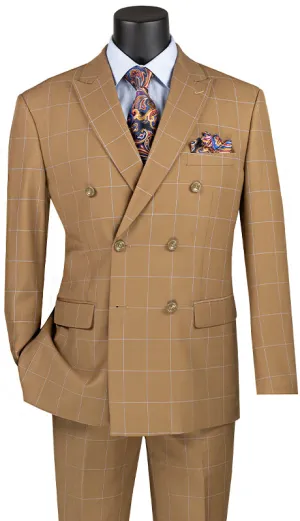 Men Modern Fit Suit MDW-1-Camel