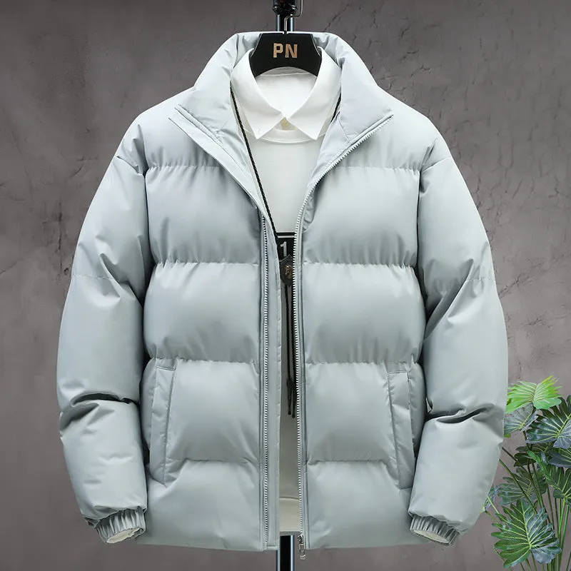 Men’s & Couple Winter Breeze Stand-Collar Jacket – Warm Velvet-Lined Windproof Coat