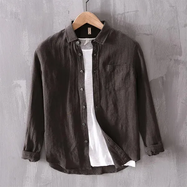 Men's Casual Linen Shirt | Breathable & Stylish