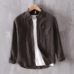 Men's Casual Linen Shirt | Breathable & Stylish