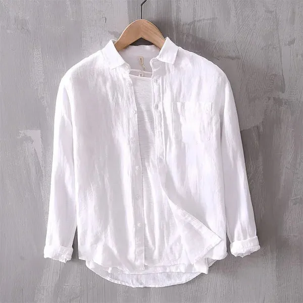 Men's Casual Linen Shirt | Breathable & Stylish