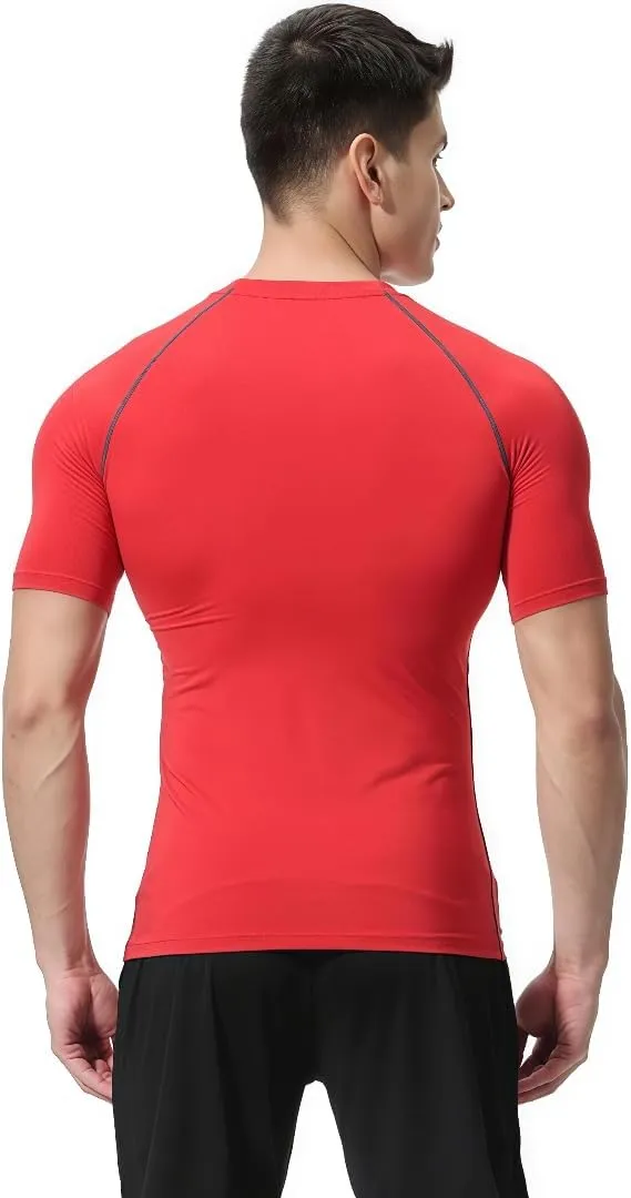 Men's Quick-Dry Workout T-Shirt,Breathable Gym and Running Tee for Basketball and Summer Sports