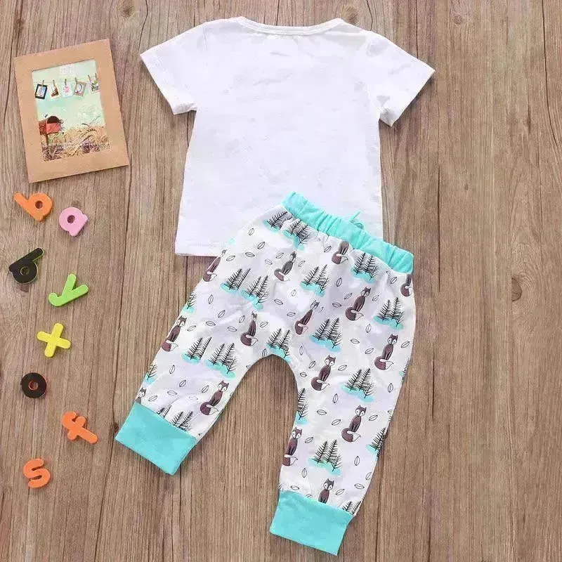 Newborn Baby Clothes Set T-shirt Tops Pants Little Boys and Girls Outfits Children Clothing