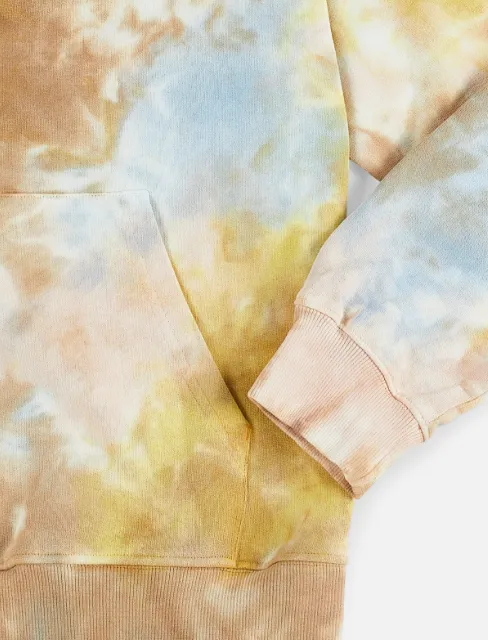 Obey Mini Bold Recycled Tie Dye Hoodie - Toffee Multi