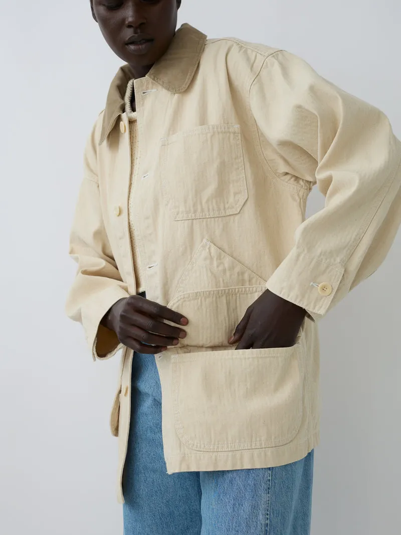 PAINTER COAT - NATURAL