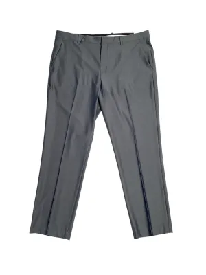 Perry Ellis Portfolio Mens Modern Fit Check Suit Dress Pants Med Grey 38 x 32