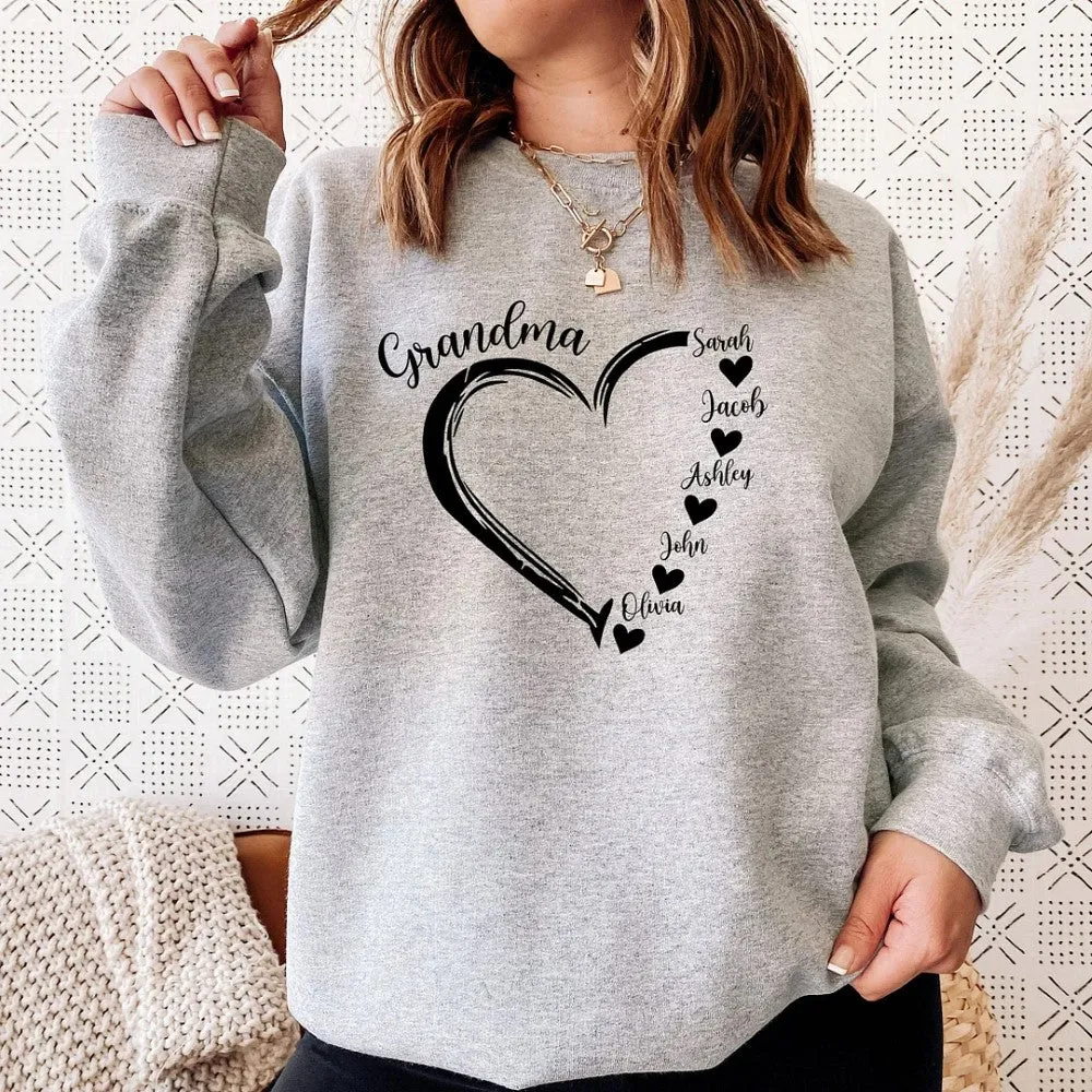 Personalized Mom Grandma T Shirt Sweatshirt And Hoodie
