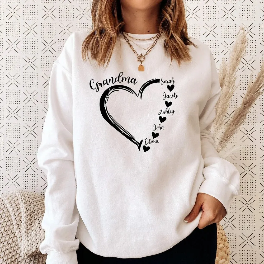 Personalized Mom Grandma T Shirt Sweatshirt And Hoodie