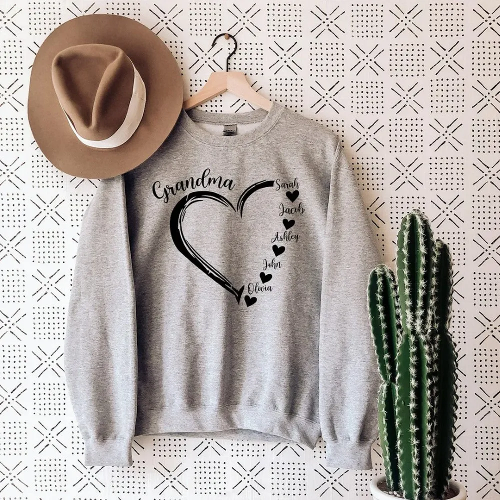 Personalized Mom Grandma T Shirt Sweatshirt And Hoodie