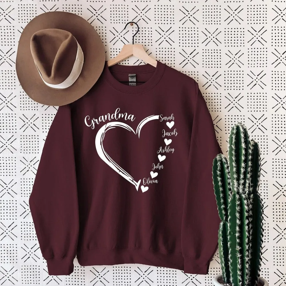 Personalized Mom Grandma T Shirt Sweatshirt And Hoodie