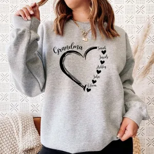 Personalized Mom Grandma T Shirt Sweatshirt And Hoodie