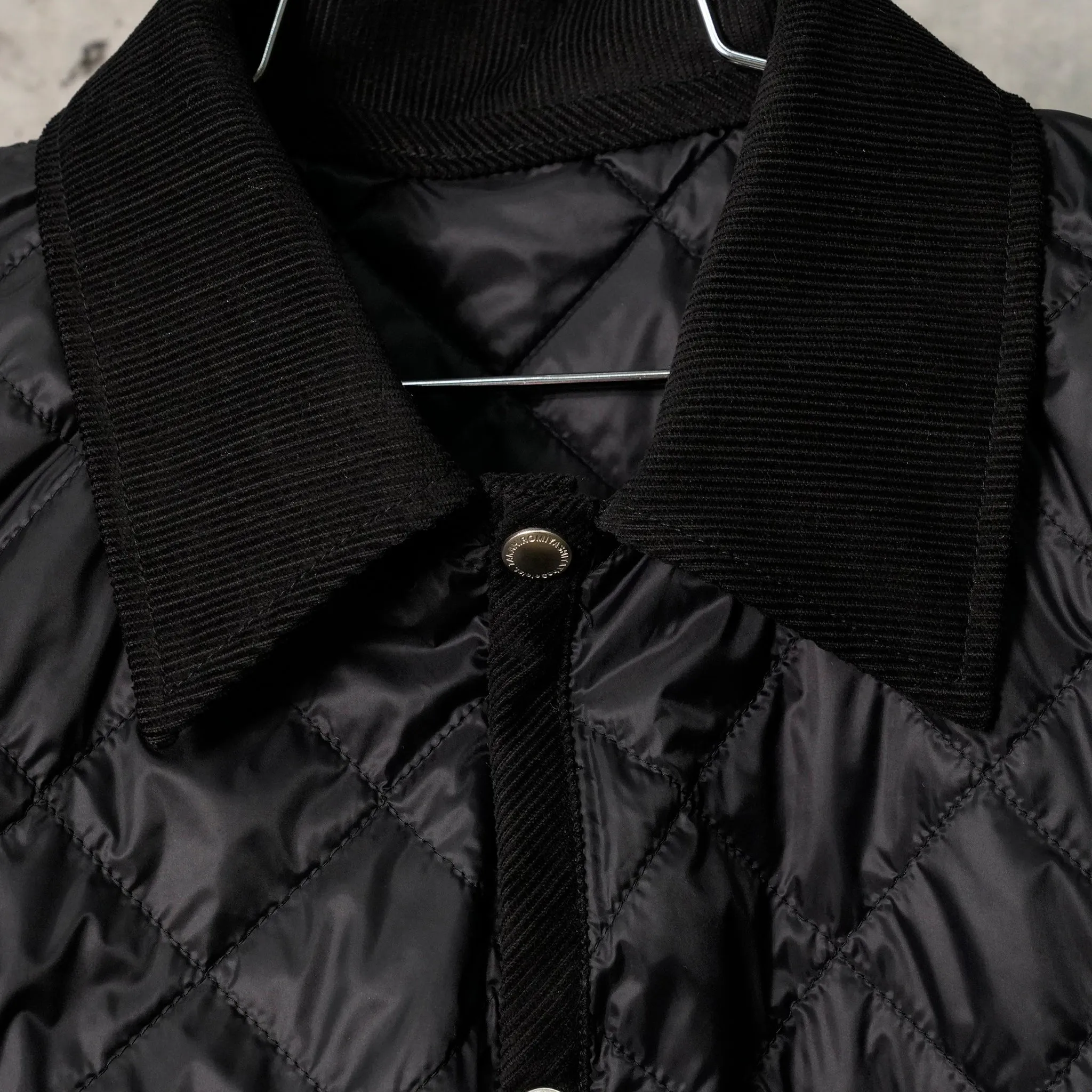 QUILTED JACKET. / 001:BLACK