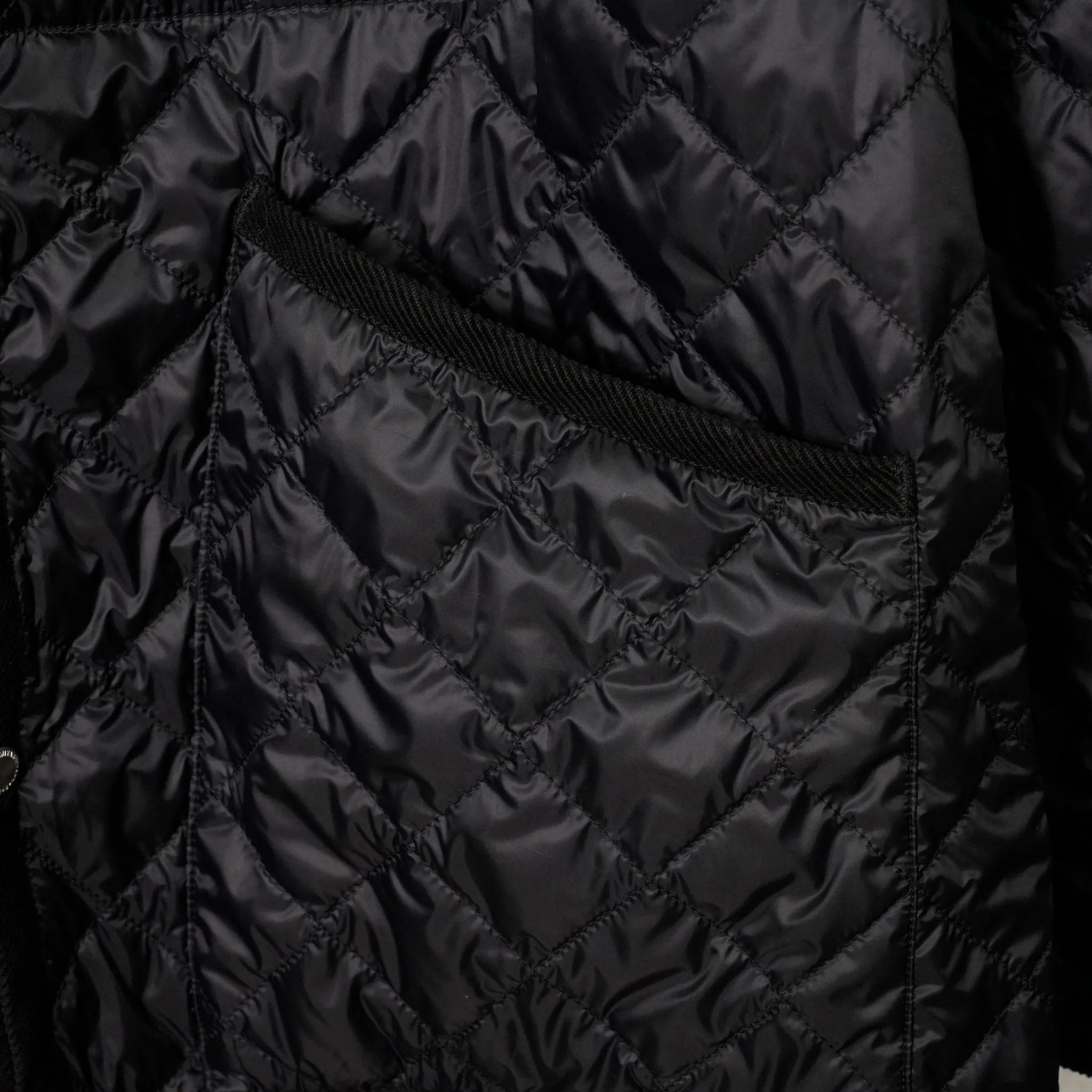 QUILTED JACKET. / 001:BLACK