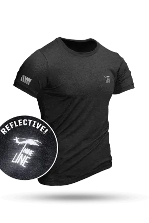Reflective Dropline Logo with Flag - Athletic T-Shirt