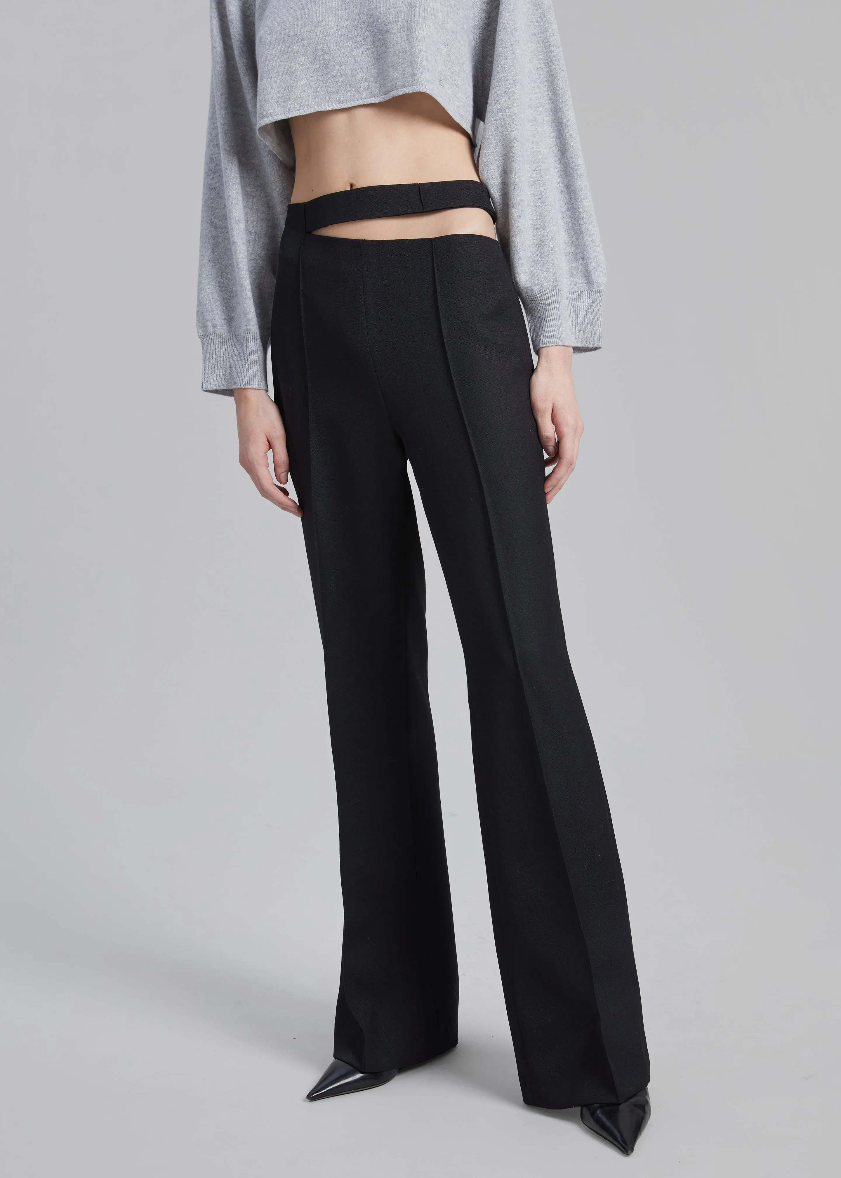 Róhe Cut Out Trousers - Noir