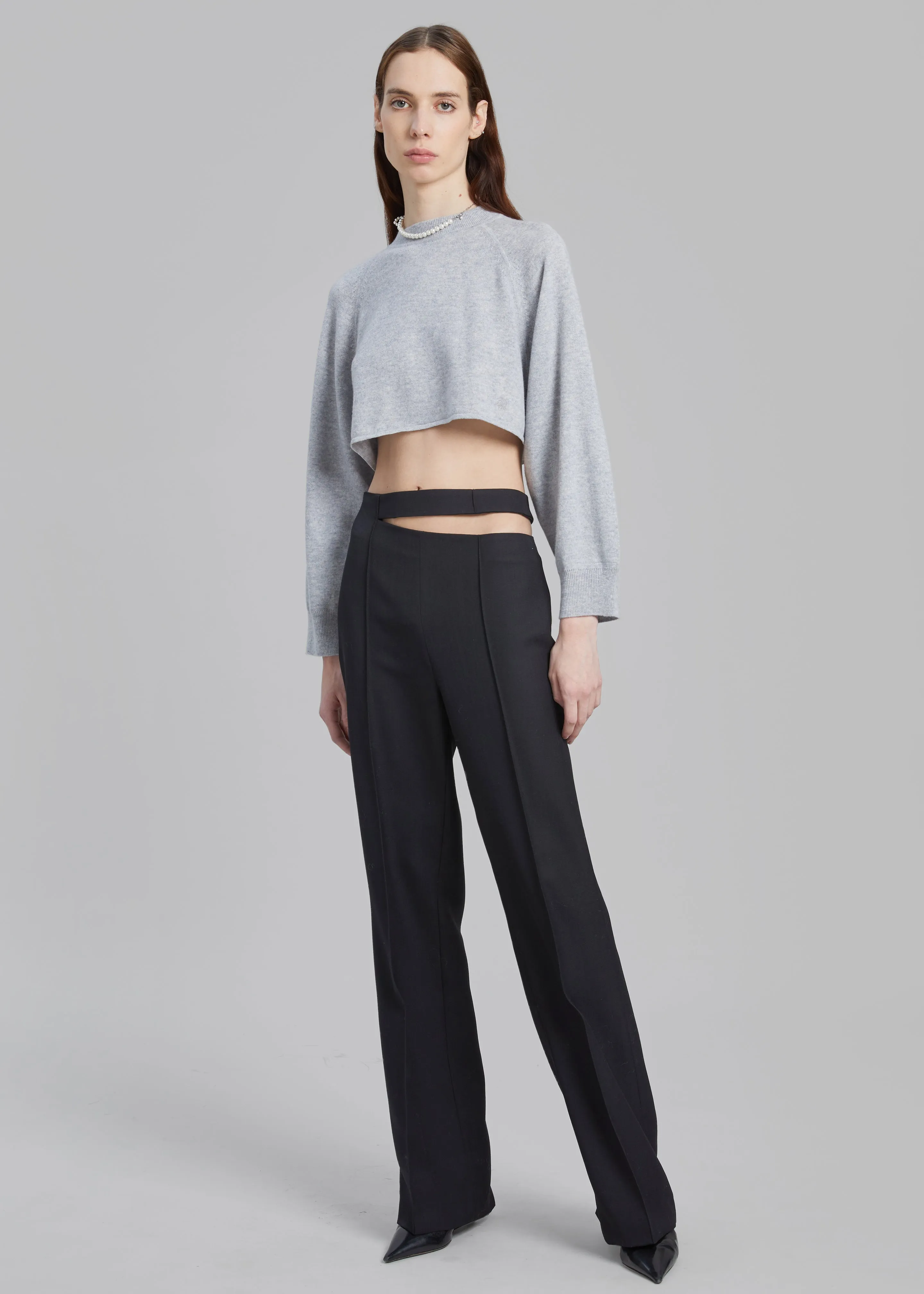 Róhe Cut Out Trousers - Noir