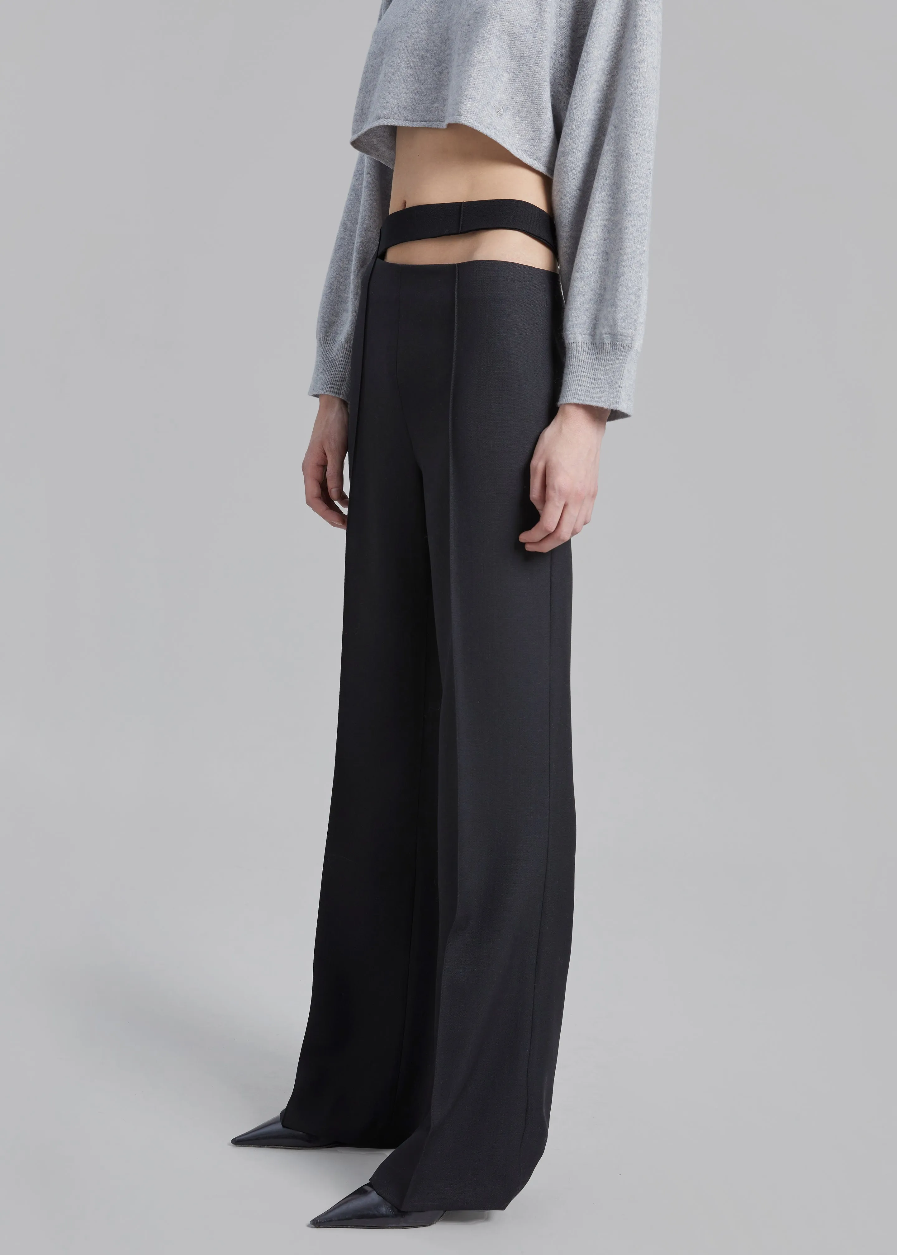 Róhe Cut Out Trousers - Noir