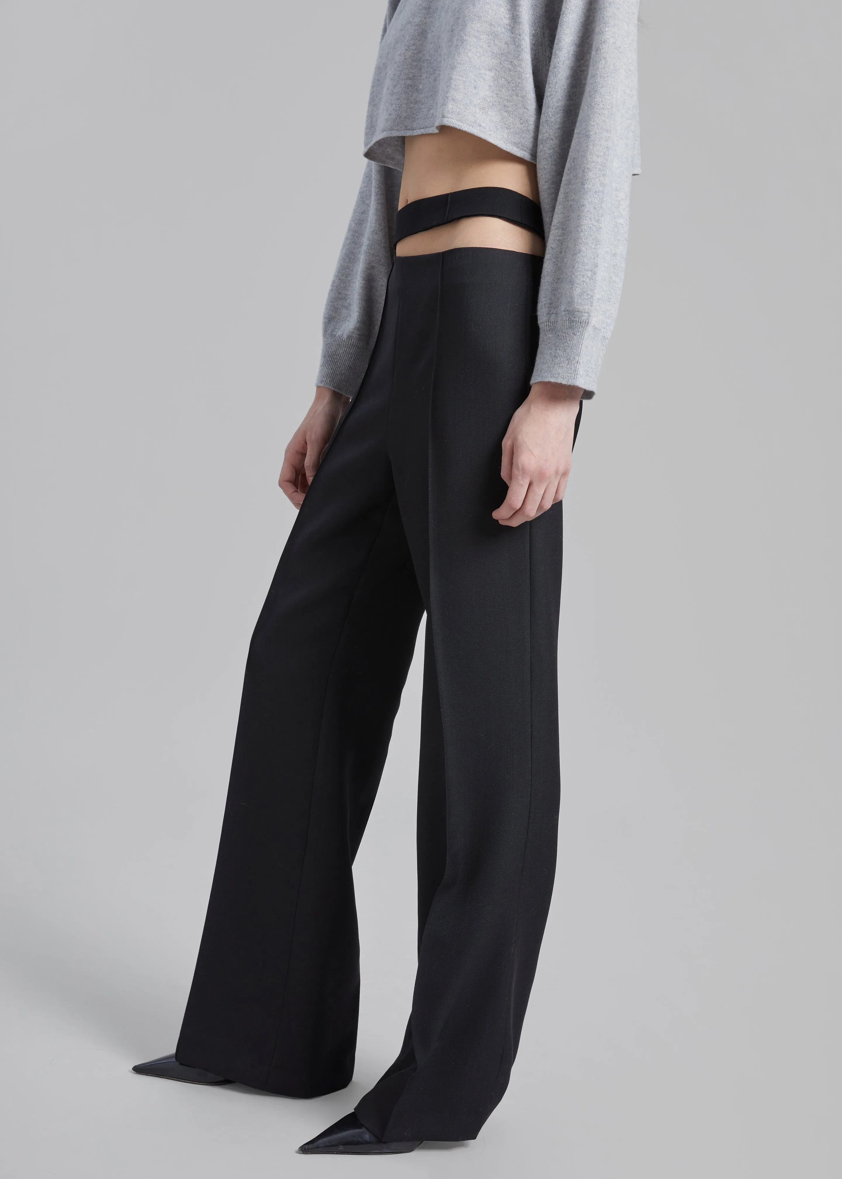 Róhe Cut Out Trousers - Noir