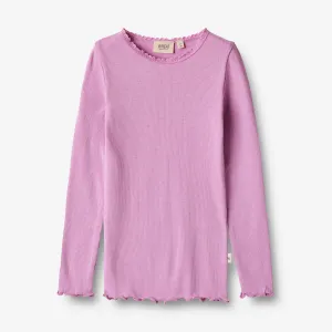 Rib T-Shirt L/S Reese - iris