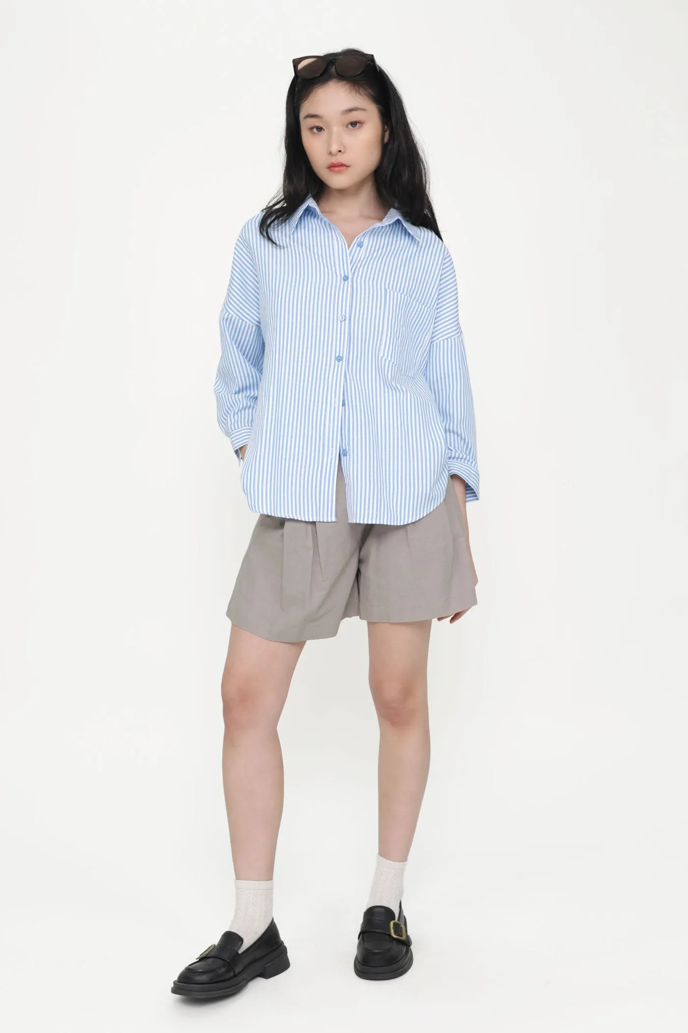 Rowley Longline Linen Shorts