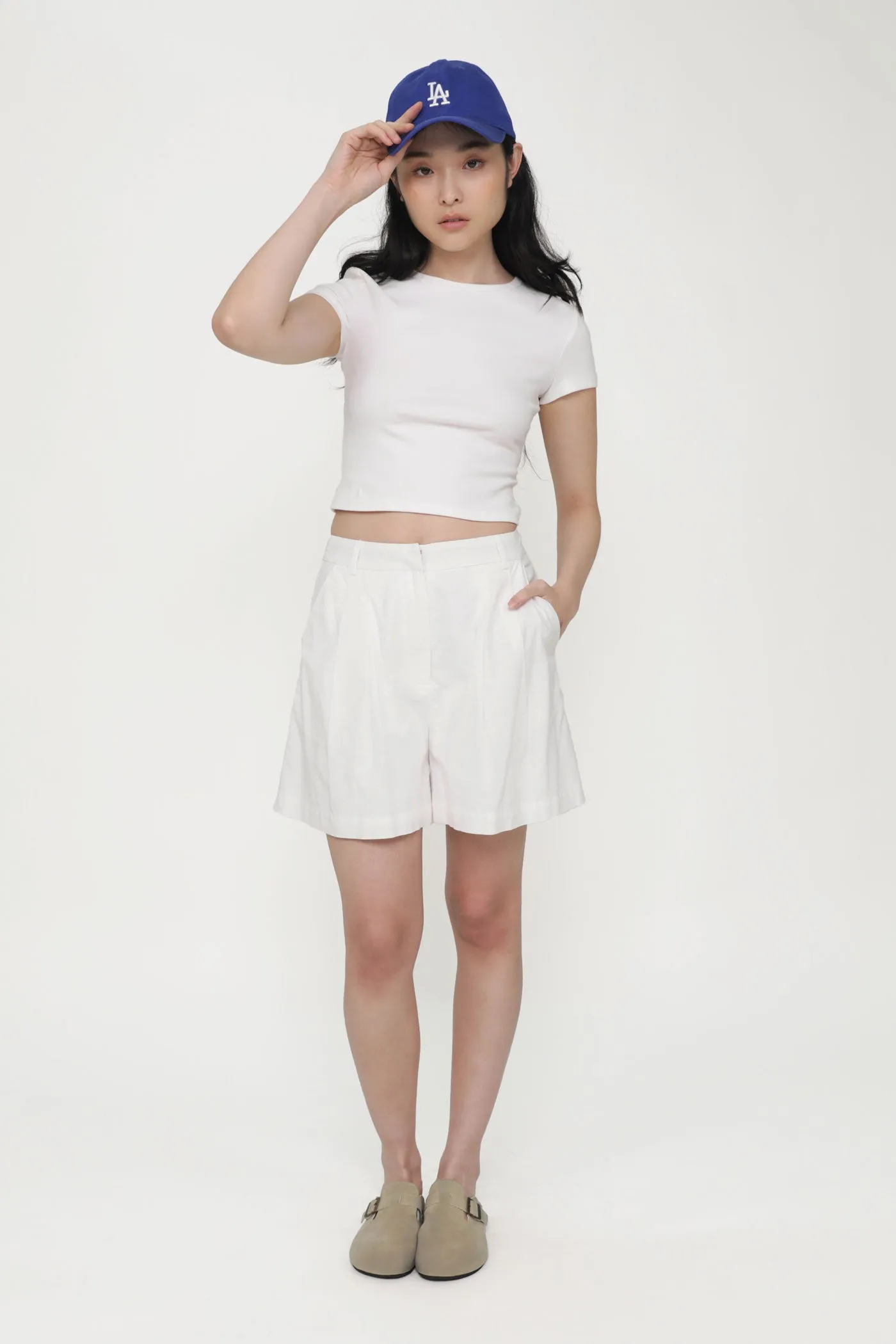 Rowley Longline Linen Shorts