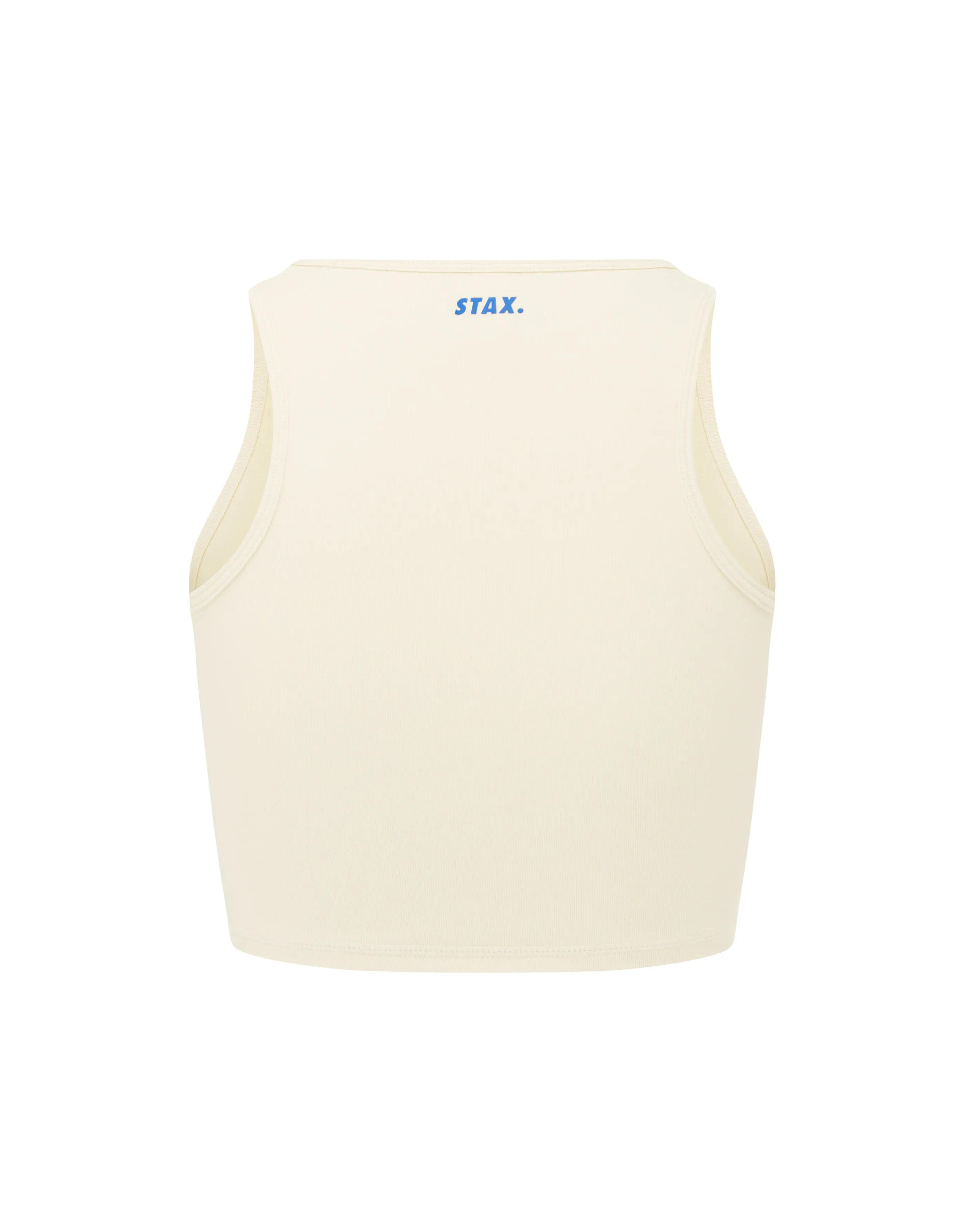 Run Club 2 Cotton Cropped Tank - Cream