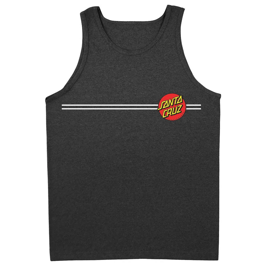 Santa Cruz Classic Dot Regular Fit Tank Top Charcoal Heather