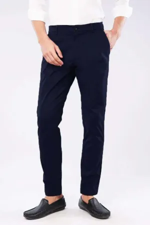 Slim Fit Chinos - Navy
