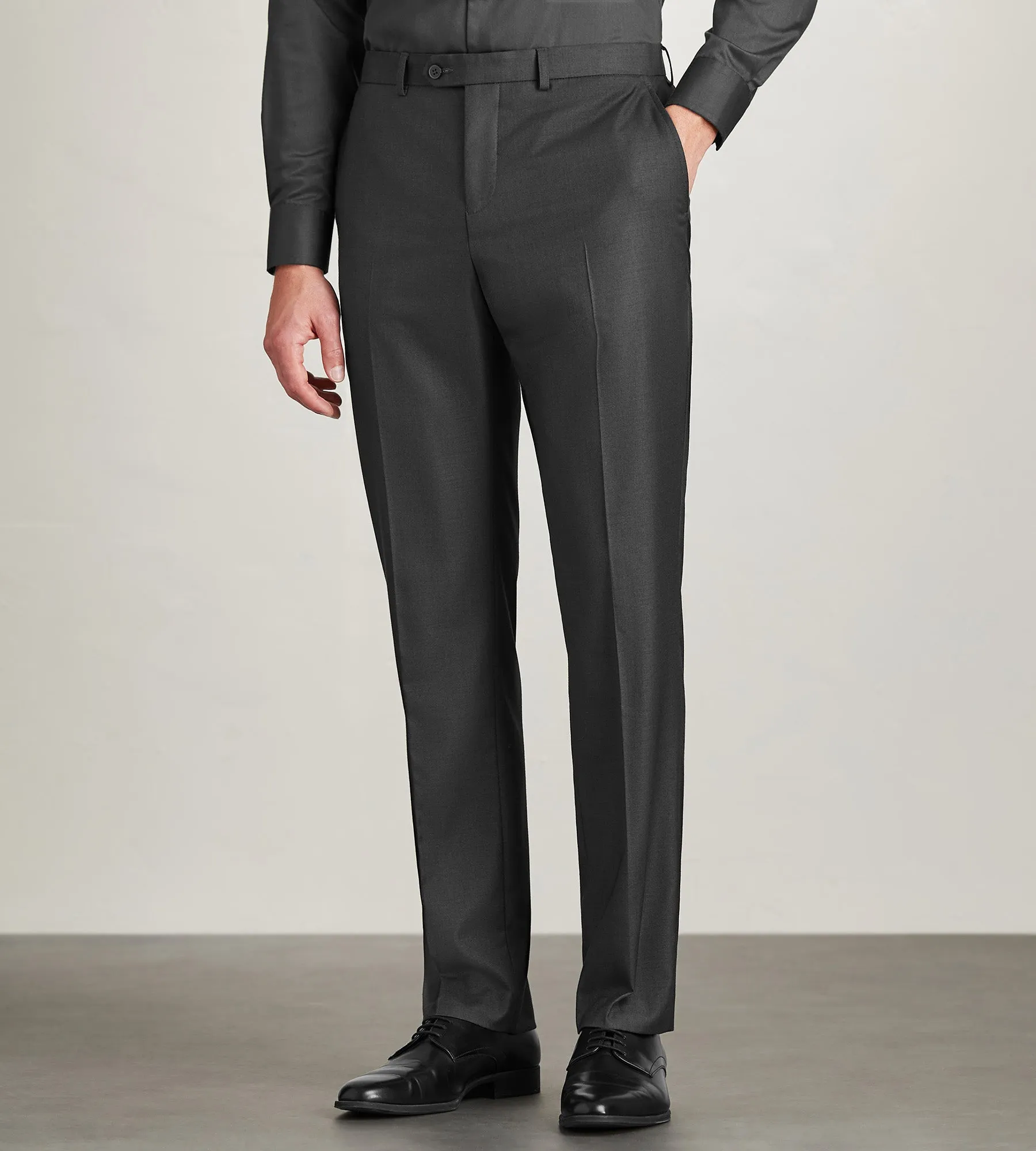 Slim Fit Solid Suit Pants