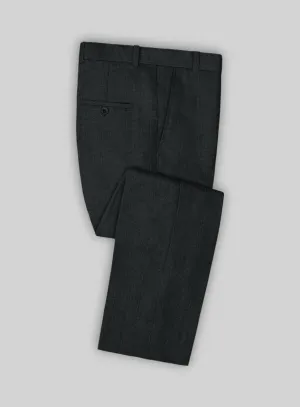 Solbiati Green Check Linen Pants