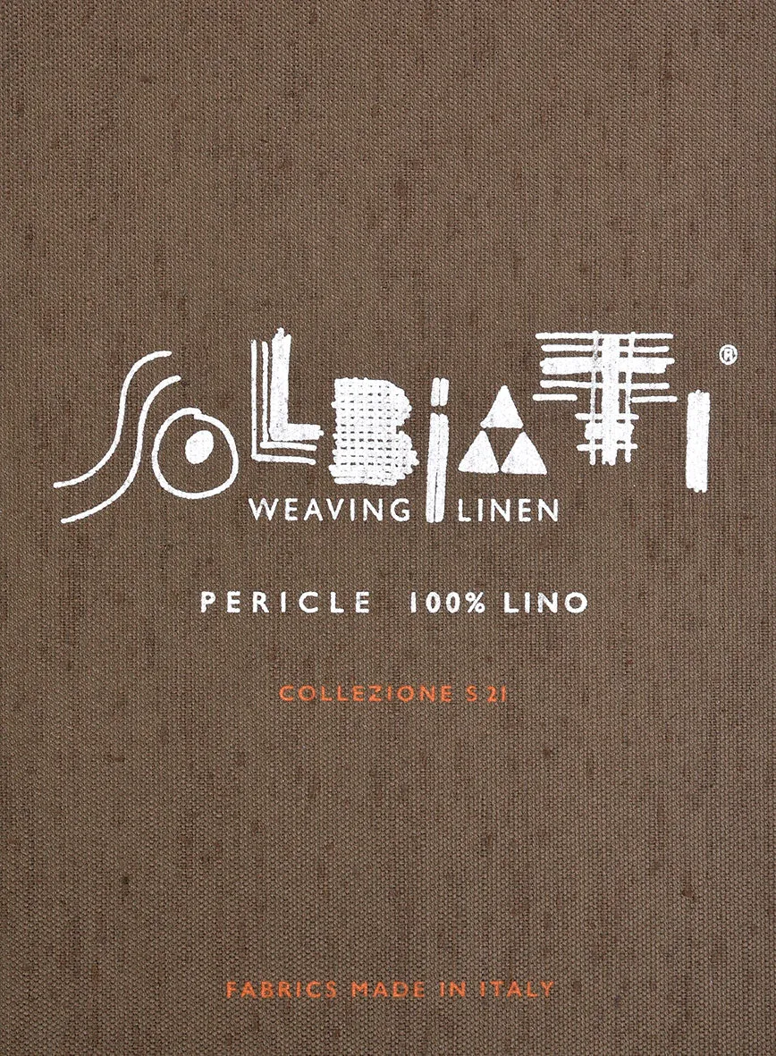 Solbiati Green Check Linen Pants