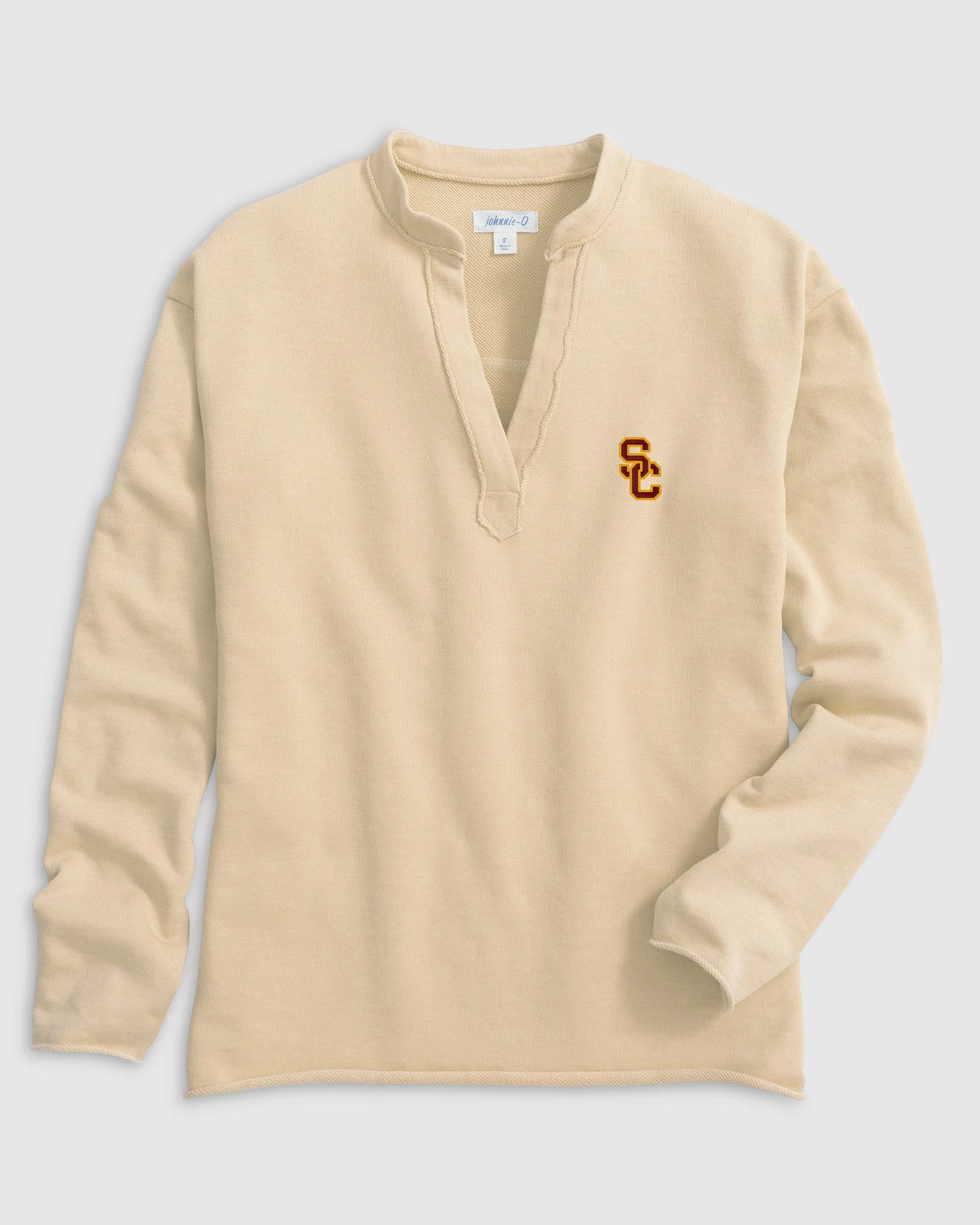 Southern California Camilla V-Neck Cotton Blend Pullover
