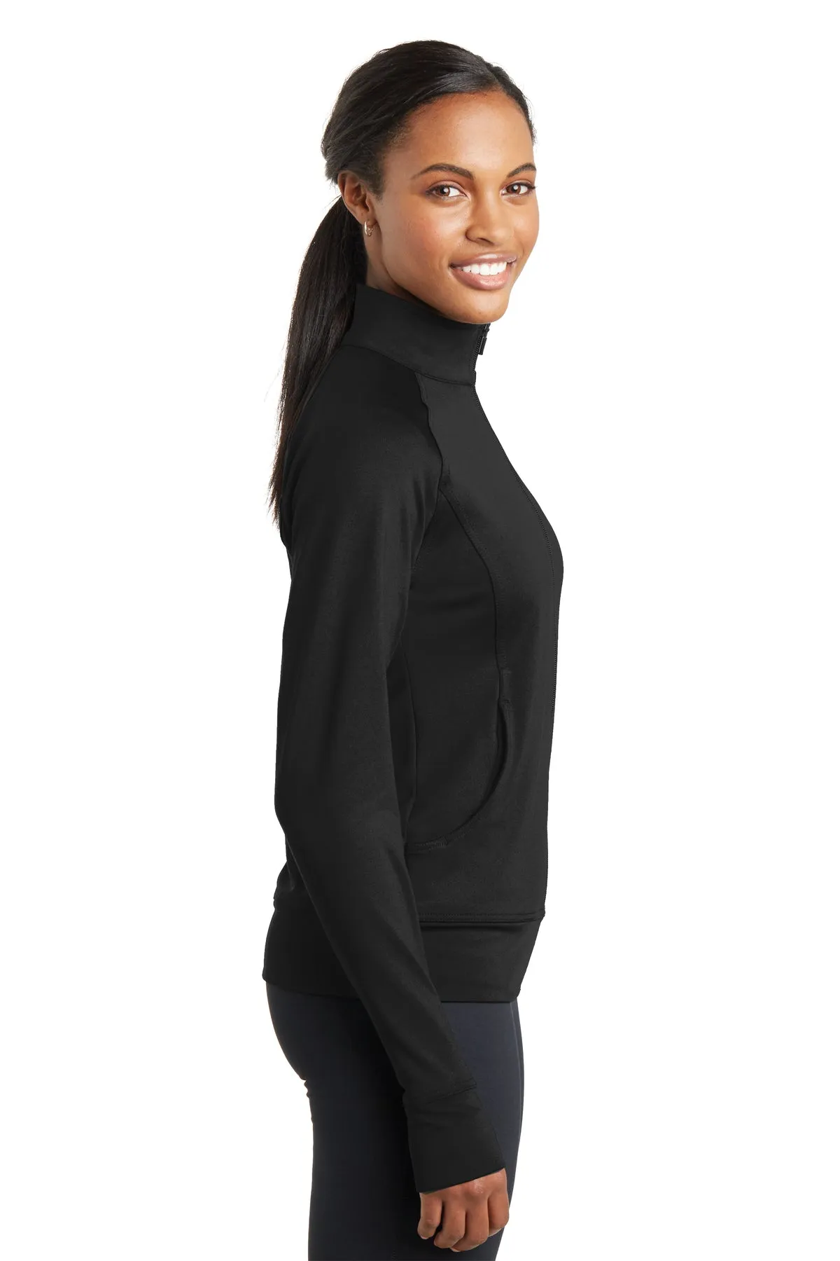 Sport-Tek&reg; Ladies NRG Custom Fitness Jackets, Black