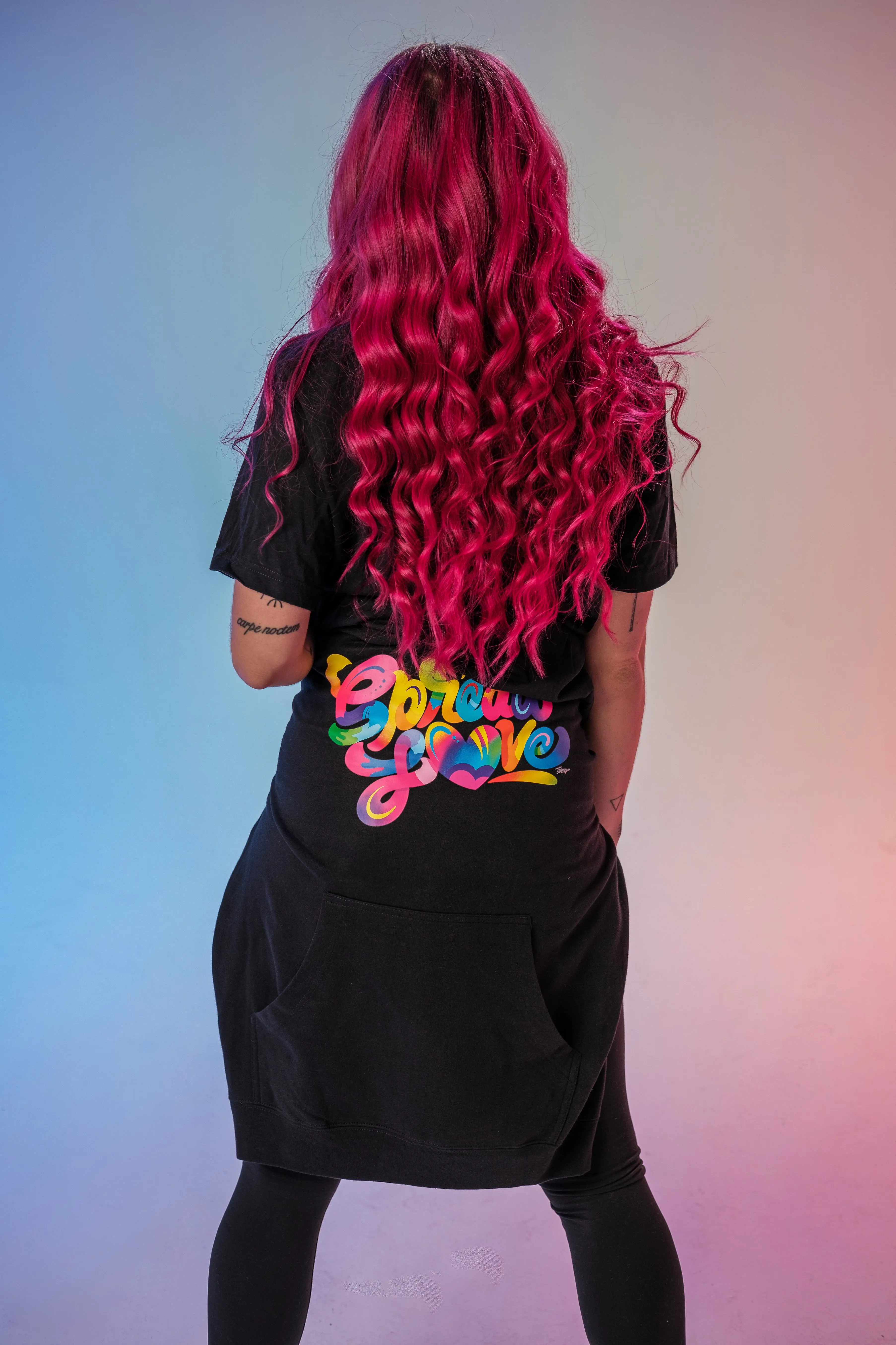 Spread Love X Jason Naylor Emotionlogo Hooded Sweatshirt in Black