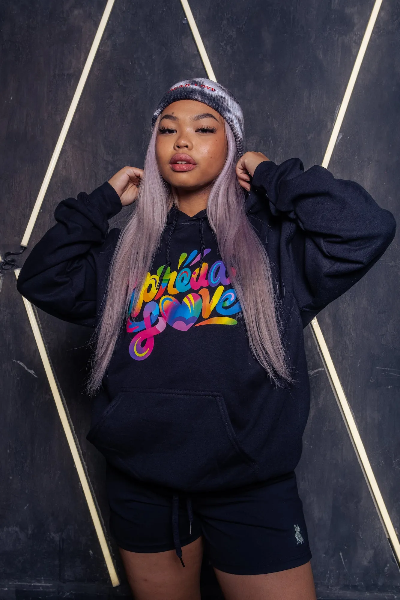 Spread Love X Jason Naylor Emotionlogo Hooded Sweatshirt in Black