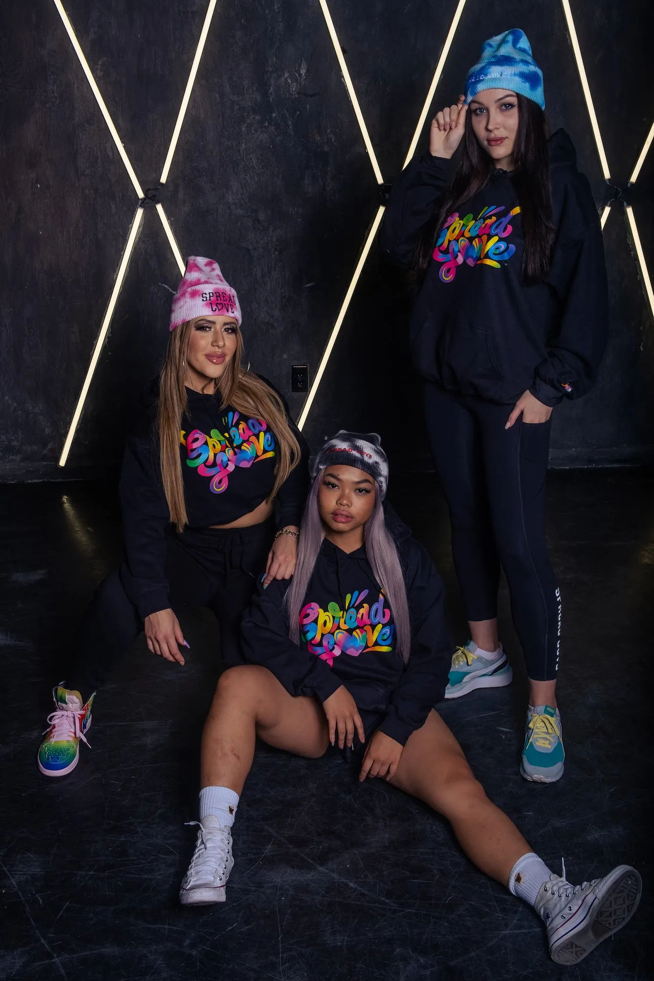 Spread Love X Jason Naylor Emotionlogo Hooded Sweatshirt in Black