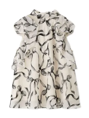 Sustainable High Neck Sleeveless Ruffle Blouse