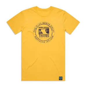 Troggs Mono Sticker T-Shirt - Alpine Yellow