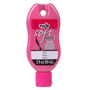 Tulip Soft Matte Fabric Paint 2oz - Matte Pink^