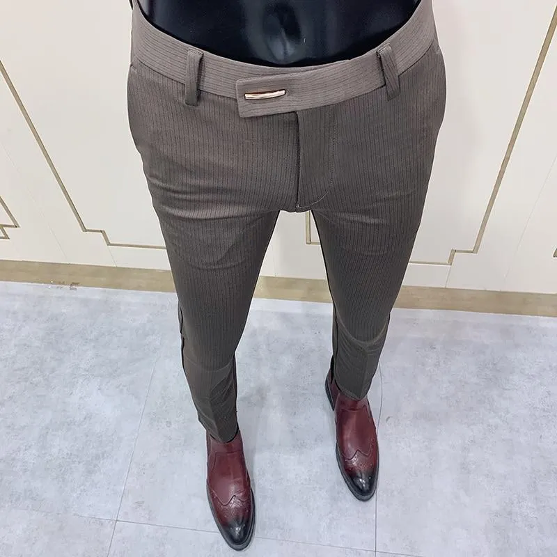West Louis Elegant Slim Fit Tight-Ankle Trouser