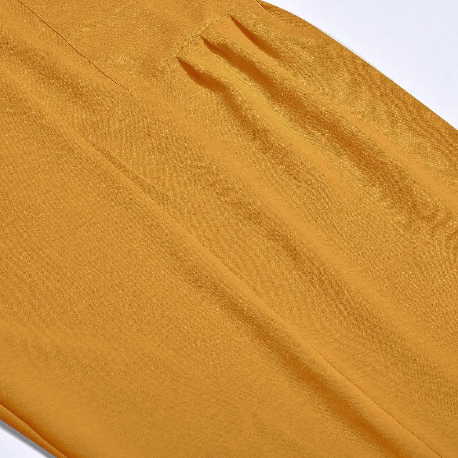 Women Linen Summer Floral Pant Trousers Elastic Waisted Wide Leg Slim-Fit Trousers Vacation