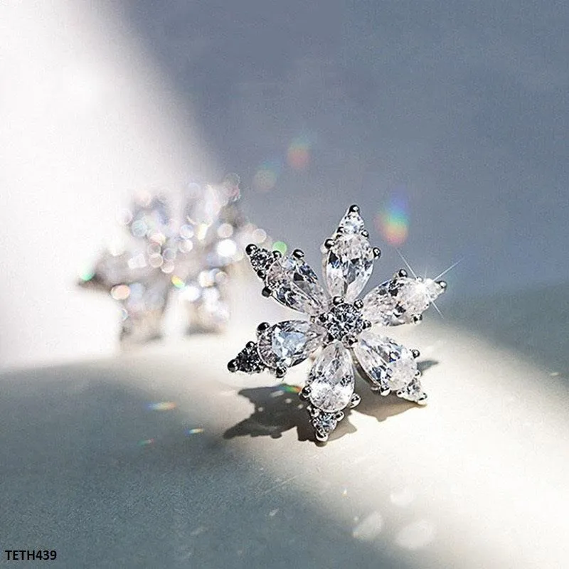 Zirconia Flower Tops Pair